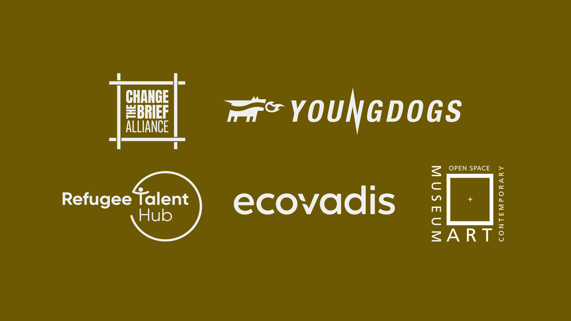 Change the brief alliance, young dogs, jonge honden, refugee talent hub, ecovadis, OSCAM